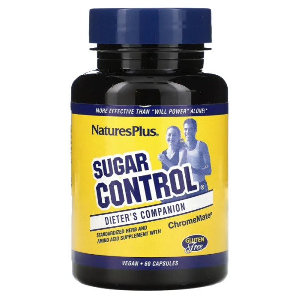 Контроль рівня цукру, Sugar Control, NaturesPlus, 60 капсул