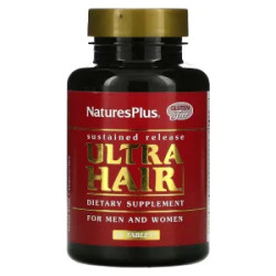 Витамины для волос для мужчин и женщин, Ultra Hair For Men and Women Nature's Plus, 60 таблеток