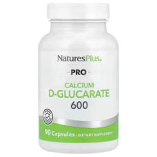 Кальцій D-глюкарат 600 мг, Pro Calcium D-Glucarate 600 NaturesPlus, 90 веганських капсул