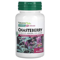 Витекс авраамово дерево 150 мг, Natures Plus Herbal Actives Chasteberry, 60 капсул