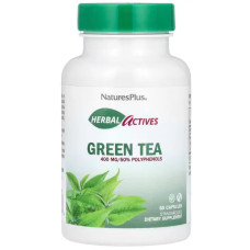 Зеленый чай 400 мг, NaturesPlus Green Tea, 60 веганских капсул