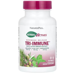 Трав'яний імунний комплекс, пролонгована дія, Nature's Plus Tri Immune Herbal Actives, 60 таблеток