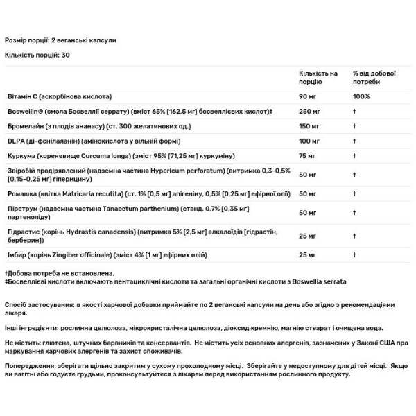 Модуляція запальної реакції, InflamActin, Herbal Actives, NaturesPlus, 60 веганських капсул