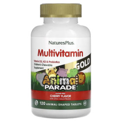 Вітаміни для дітей, 120 тварин, Nature's Plus Children's Multi-Vitamin & Mineral, жувальні з смаком вишні