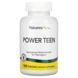 Витамины для подростков, Power Teen, Nature's Plus, 180 таблеток