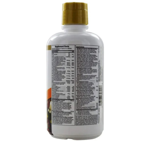 Мультивитамины, Multi-Vitamin, Nature's Plus, Source of Life, комплекс, тропические фрукты, 887,1 мл