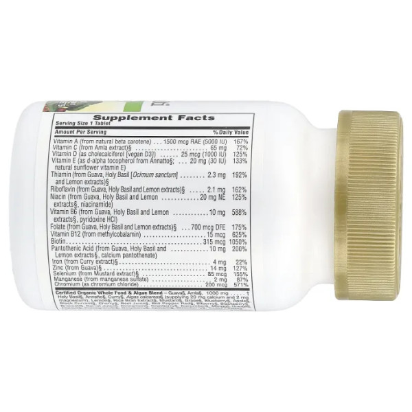 Щоденні мультивітаміни для жінок, Women's Once Daily Multi, Nature's Plus, Source of Life Garden, 30 веганських таблеток