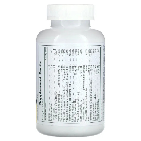 Мультивитамины для взрослых, супер фрукты, Multi-Vitamin, Nature's Plus, 90 жевательных таблеток