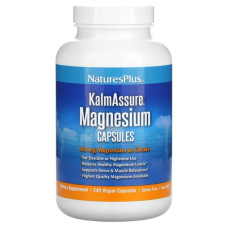 Магній KalmAssure 420 мг, Nature's Plus Magnesium, 240 веганських капсул (105 мг у капсулі)