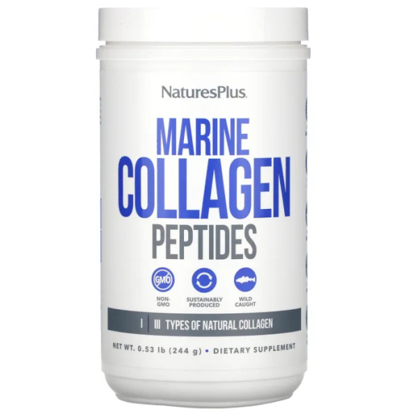 Пептиди морського колагену, Marine Collagen Peptides, Nature's Plus, 244 г