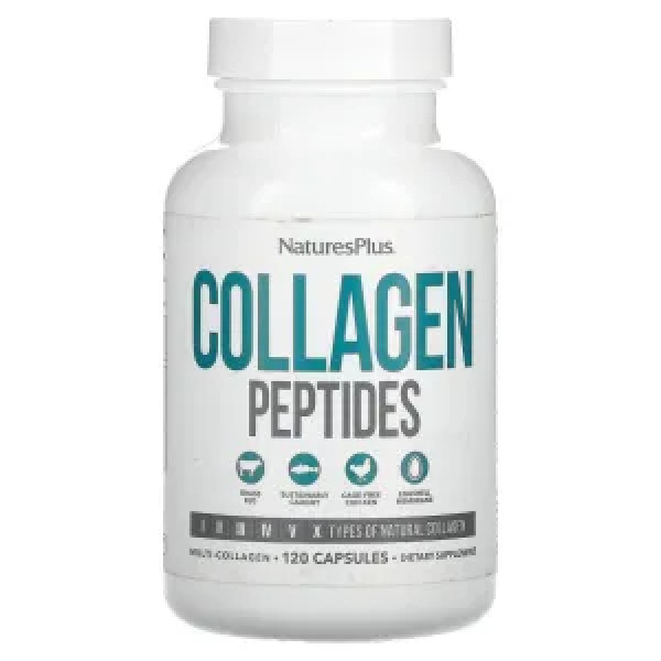 Колагенові пептиди, Collagen Peptides, Nature's Plus, 120 капсул