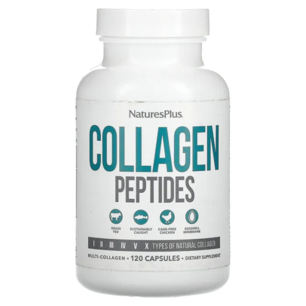 Колагенові пептиди, Collagen Peptides, Nature's Plus, 120 капсул