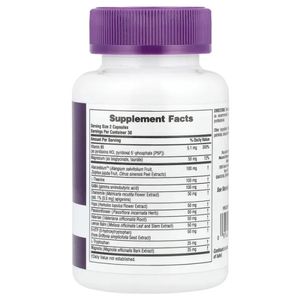 Зниження стресу та міцний сон, Stress & Sleep Complex, Dreaminol, NaturesPlus, комплекс без мелатоніну, 60 капсул