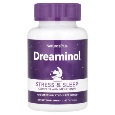 Комплекс от стресса и для сна, NaturesPlus Stress & Sleep Complex Dreaminol, 60 капсул