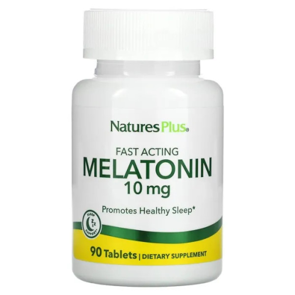 Мелатонін, Melatonin, Nature's Plus, 10 мг, 90 таблеток