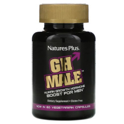 Гормон роста для мужчин, Nature's Plus GH Male Growth Hormone, 60 капсул