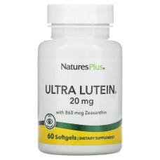 Лютеїн 20 мг, Nature's Plus Лютеїн, 60 капсул, ультра