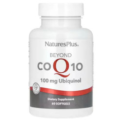 Коензим Q10 100 мг, Beyond CoQ10 NaturesPlus, убіхінол, 60 гелевих капсул