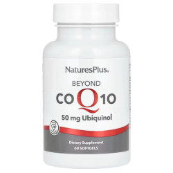 Коэнзим Q10 50 мг, Beyond CoQ10 NaturesPlus, убихинол, 60 гелевых капсул
