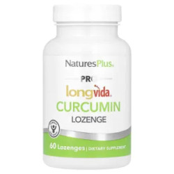 Куркумін льодяники, NaturesPlus Pro Longvida Curcumin Lozenge, 60 льодяників