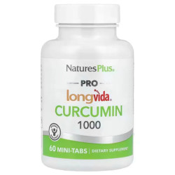 Куркумин 1000 мг, Pro Longvida Curcumin 1000 NaturesPlus, 60 мини-таблеток
