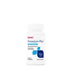 Калий 99 мг, GNC Potassium Plus, с витаминами и минералами, 60 капсул