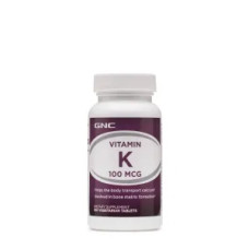 Вітамін K 100 мкг, Vitamin K GNC, 100 вегетаріанських пігулок, фітонадіон