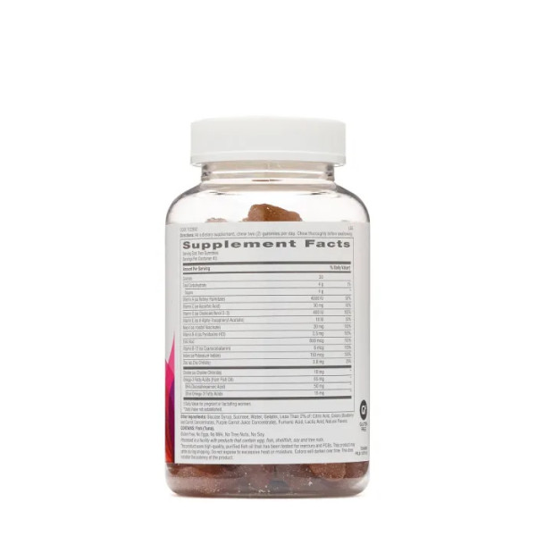 Пренатальний комплекс, Women's Prenatal Gummy, GNC, лимон і малиновий лимонад, 90 жувальних цукерок