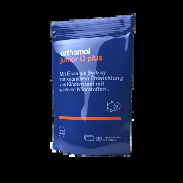 Вітаміни для підлітків, Orthomol junior Omega plus, 90 жувальних цукерок