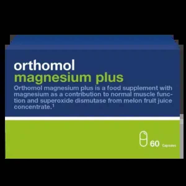 Магній плюс, Magnesium Plus, Orthomol, 60 капсул