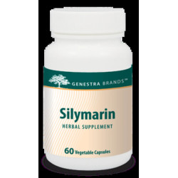 Силімарин підтримка печінки, Genestra Brands Silymarin, 60 вегетаріанських капсул