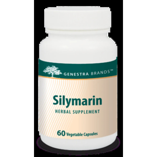 Підтримка печінки, Silymarin, Genestra Brands, 60 вегетаріанських капсул