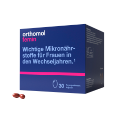Витамины для женщин при менопаузе, Orthomol Femin, 60 капсул, 30 дней
