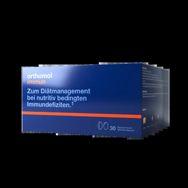 Вітаміни для імунітету, Immun, Orthomol, 30 днів (120 таблеток + 60 капсул)
