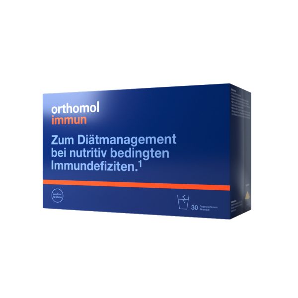Вітаміни для зміцнення імунітету, Immun, Orthomol, 30 днів (30 порошків)