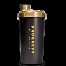 Пляшка шейкер із сіточкою, чорно-золотиста, Progress Nutrition Gold Shaker Bottle, 700 мл