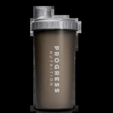 Шейкер пляшка з сіточкою коричнево-сріблястий, Progress Nutrition Shaker Bottle Silver Smoke, 700 мл