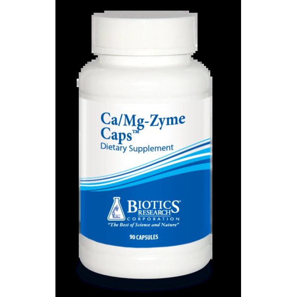 Кальций и магний, Ca\/Mg-Zyme Caps, Biotics Research, 90 капсул