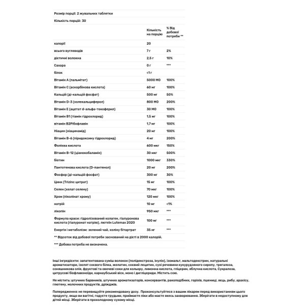 Вітаміни та мінерали для жінок, Women's Ultra Mega, GNC, ягідний мікс, 60 жувальних таблеток