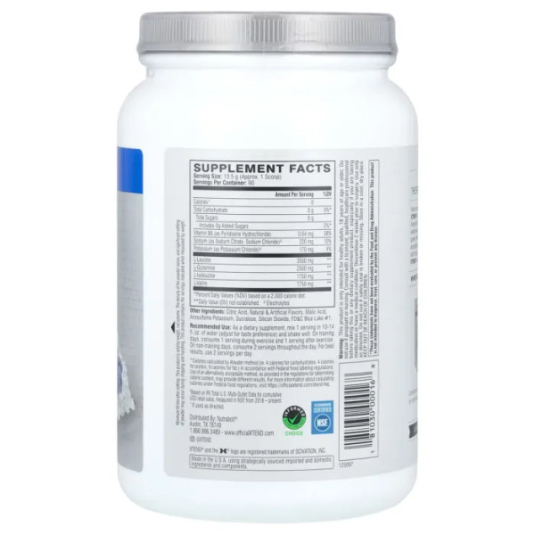 BCAA, The Original 7G BCAA, XTend, Scivation, відновлення м'язів з електролітами, блакитна малина, 1,22 кг