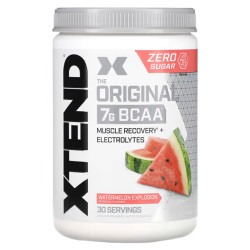 BCAA арбуз, The Original 7g BCAA XTend Scivation, восстановление мышц с электролитами, 375 г