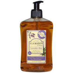 Рідке мило для тіла та рук з алое, La Maison de Provence Hand & Body Soap, 500 мл, лаванда