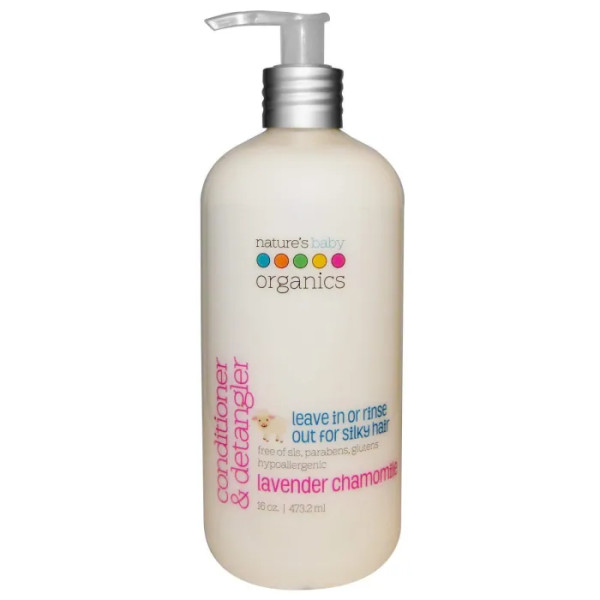 Кондиціонер для полегшення розчісування, Conditioner, Nature's Baby Organics, лаванда і ромашка, 473,2 мл