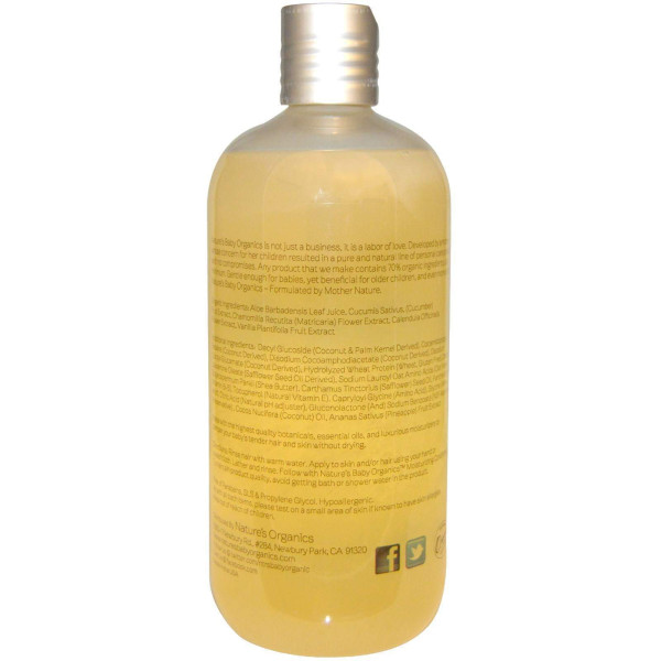 Дитячий шампунь-пінка (ананас і кокос), Shampoo & Body Wash, Nature's Baby Organics, 473 мл.