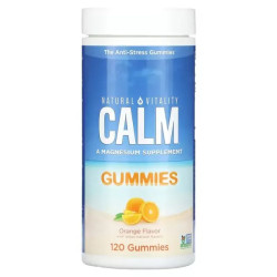 Заспокійлива з магнієм для дітей, CALM Magnesium Supplement Natural Vitality, смак апельсин 120 жувальних таблеток