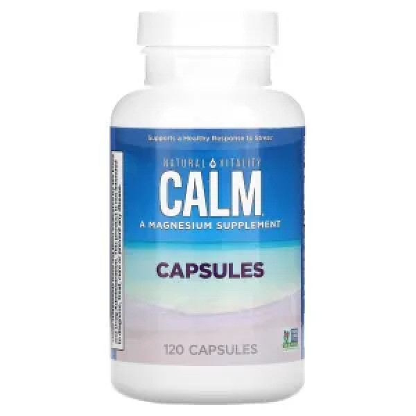 Магній, CALM, Natural Vitality, 120 капсул