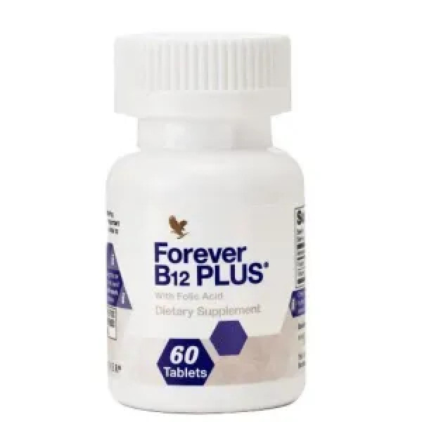 Вітамін В12 з фолієвою кислотою, Vitamin B12 Plus, Forever Living, 60 таблеток