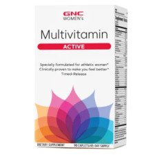 Мультивітаміни для жінок активні, Women's Multivitamin Active GNC, 90 капсул