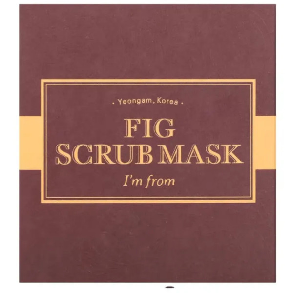 Маска-скраб для обличчя (мініатюра), ензимна, Fig Scrub Mask, I'm From, з інжиром, 30 гр