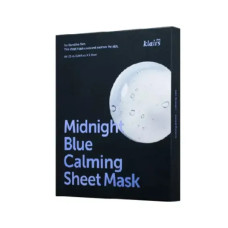 Тканинна маска для обличчя заспокійлива, Dear, Klairs Midnight Blue Calming Mask, упаковка 5 шт